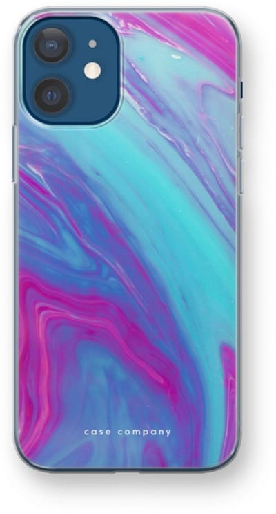 Case Company® - Hoesje geschikt voor iPhone 12 mini hoesje - Zweverige regenboog - Soft Cover Telefoonhoesje - Bescherming aan alle Kanten en Schermrand