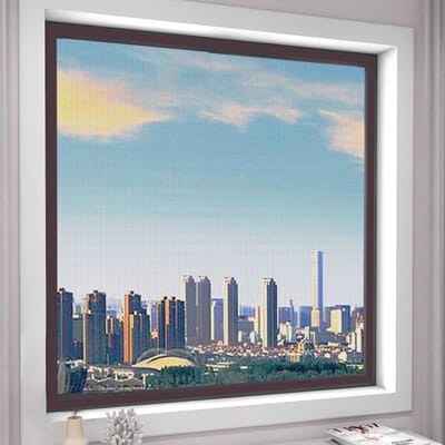 Universele Raamhor - 130×150cm - zelfklevende met hoogwaardig klittenband - Universeel Horrengaas - Zelf Hor Maken - Geen Boren - krasbestendige - Insectenhor voor Ramen - Inkortbaar Horgaas - Gaas - Eenvoudige Montage - 1 zwart