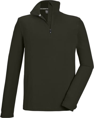 Killtec skipully heren - heren ski pully - 40878 - donkergroen - korte rits - maat XXL