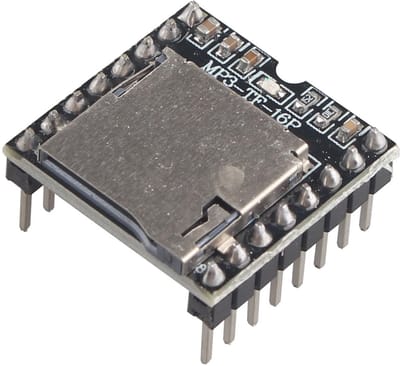 Dailygoods - Dailygoody - DFPlayer Mini MP3-spelermodule - 24-bit - Ondersteunt TF-kaart - Compact formaat - Geschikt voor Arduino Raspberry Pi - Eenvoudig te ...