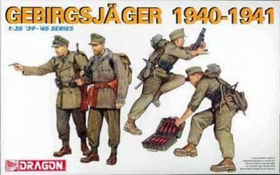Dragon Modelbouwpakket Militaire voertuigen - 6345 Gebirgsjaeger - Figures Plastic - 1:35 - Modelbouw