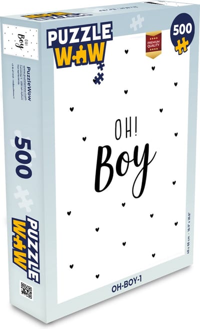 Puzzel Quotes - Kind - Jongens - Oh! Boy - Spreuken - Legpuzzel - Puzzel 500 stukjes
