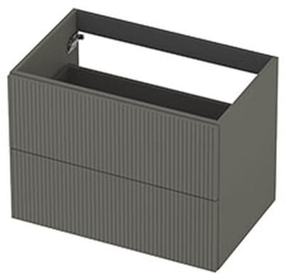 INK - Onderkast 2L Gelakt Gefreesd Tbv Greep - 700x450x520 Mm - Mat Beton Groen