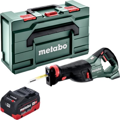 Metabo SSEP 18 LT accu-reciprozaag 18 V 32 mm + 1x LiHD accu 5,5 Ah + Metabox - zonder oplader