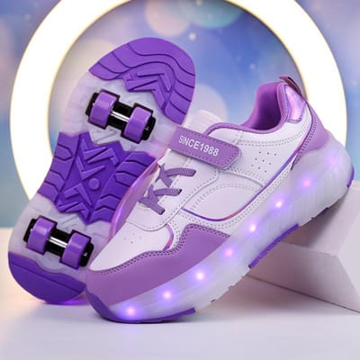 Kinderen's Wegloop Schoenen Roller Skating Jongens' Dubbel Wiel Wegloop Schoenen Student Skates Vrouwen's Wielen Vier Wielen 30