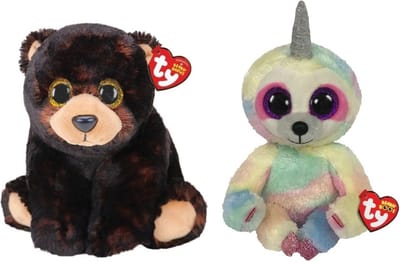Ty - Knuffel - Beanie Buddy - Kodi Bear & Cooper Sloth
