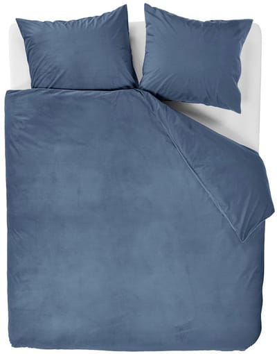 At Home by BeddingHouse Cosy Corduroy dekbedovertrek - Lits-Jumeaux - 240x200/220 - Blauw