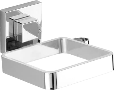Wenko Föhnhouder Vacuum-loc 14 X 7,5 Cm Rvs Zilver