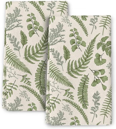Absorberende theedoeken set van 2, robuuste en streepvrije keukendoeken, decoratief voor keuken en badkamer, ideaal voor bakken en housewarming