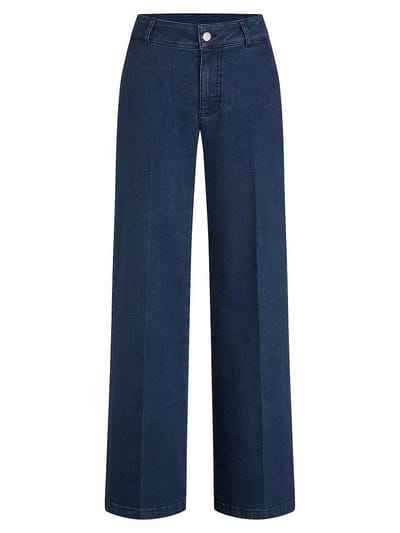 Wide Fit-jeans Van Peter Hahn denim