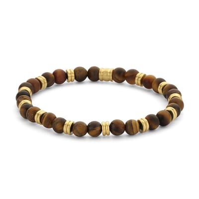 Frank 1967 7FB-0464 natuurstenen armband - stretch - gemengde kleuren