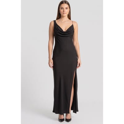 & Other Stories X Gina Dress Black Maat: 40 | Maxi Jurken Outlet | Dames | Zwart