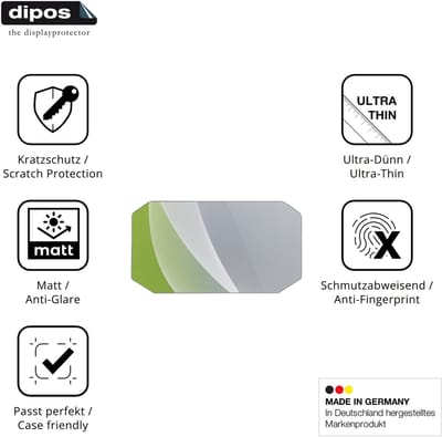 dipos – 2x Matte Beschermfolie geschikt voor VOGE R125S | Krasbestendige & antireflecterende Screenprotector Ultra-Thin
