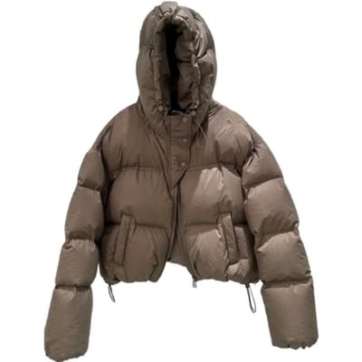 Winter Nieuw Koreaanse Versie Korte Thermische Donsjas Dames Verdikte Jas M black