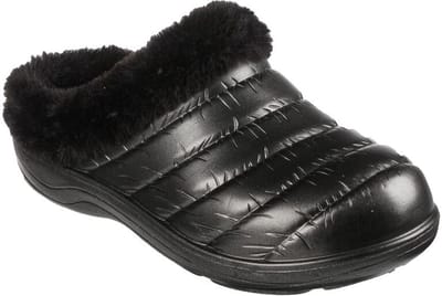Skechers Cosy Camper Glamping-pantoffels voor dames, gevoerde pantoffels 111356 zwart