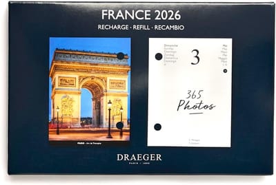 Navulplanner 16x10 cm 2026 met Franse Thema Illustraties - FSC Papier