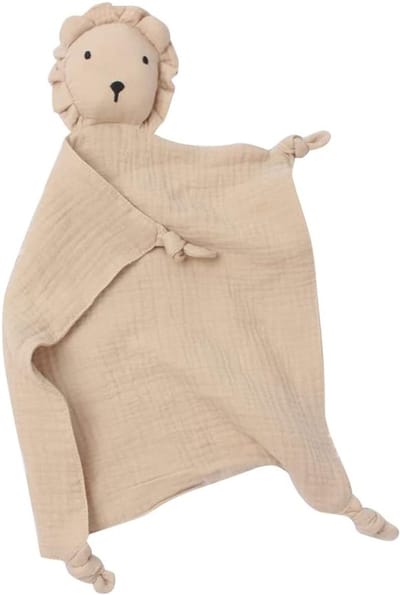 Baby Knuffeldoek - Dieren Knuffel - Baby Troosten - Zacht Mousseline Katoen - 30x30 cm - Leeuw