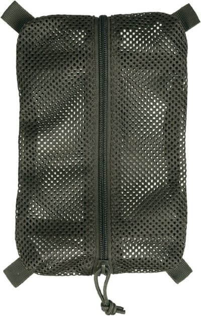 Mil-Tec mesh opbergtas met velcro strips, medium, legergroen