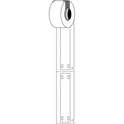Brady M6-15x75-7598-WT polyurethaan tags wit | 15 mm x 75 mm (origineel)