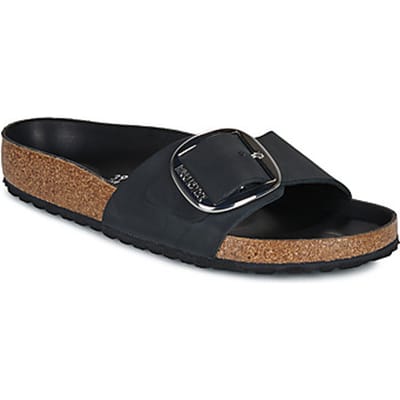 Damessandalen Birkenstock Madrid Big Buckle Natural Leather Oiled