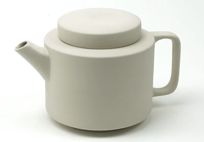 Kinta theepot - witte theepot - combi mat en hoogglans - 1350 ml - fairtrade