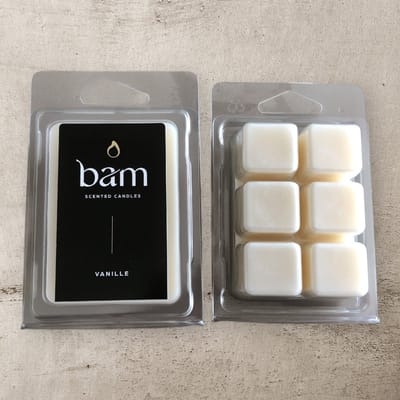 BAM Waxmelts Vanille – Vanilla Geurwax – Vegan Wax Melts van Natuurlijke Zonnebloemwas – Geurblokjes voor Waxbrander – Handgemaakt in België