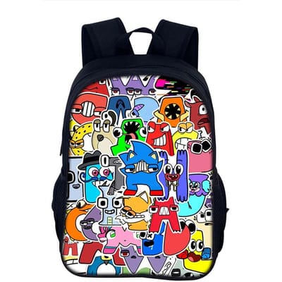 Spel Alfabet Lore Rugzak Jongens Meisjes Kleuterzak Cartoon Letter Print Kinderrugzakken Zachte Rug Schooltas Peuter Rugzak