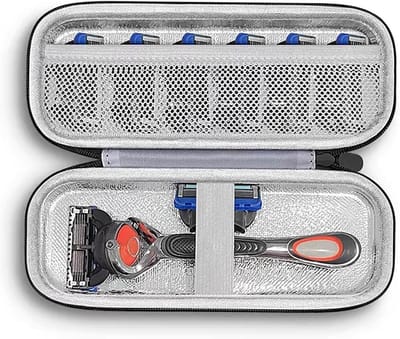 Compatibele Etui voor Scheermesjes met Trimmer, Geschikt voor Gillette Fusion 5 ProGlide, Donkerblauw, Bescherming en Draagbaarheid