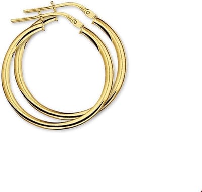 Gouden oorbellen 4018331. Dikte 2,5 mm en Diameter: 25mm