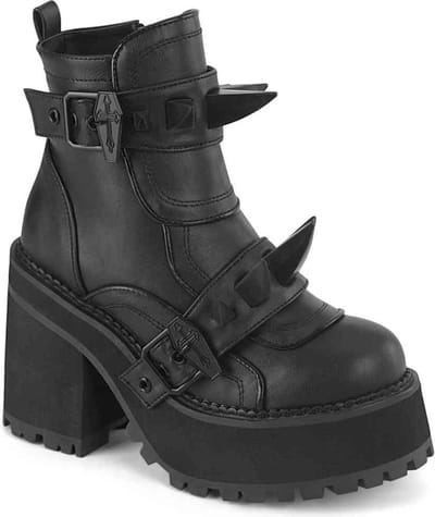 DemoniaCult - ASSAULT-72 Plateau Laarzen - US 7 - 37 Shoes - Zwart