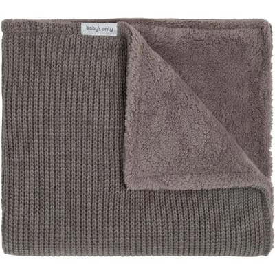 Baby's Only Gebreide ledikantdeken teddy - Baby deken Hope - Dekentje voor jongens en meisjes - 3.7 TOG - 100x135 cm - Hazel Brown - Herfst & winter deken