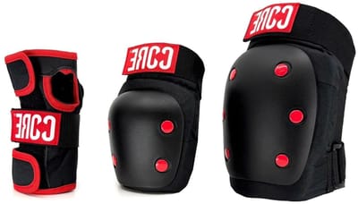 Skate Beschermingsset - Protective Gear - Schaatsen Beschermen - 3-delige Set - Maat S - Zwart