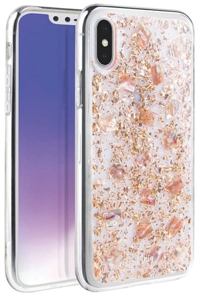 UNIQ Lumence - iPhone Xs Max Hoes - Rosedale Rose Gold - Transparant - Uniek Ontwerp