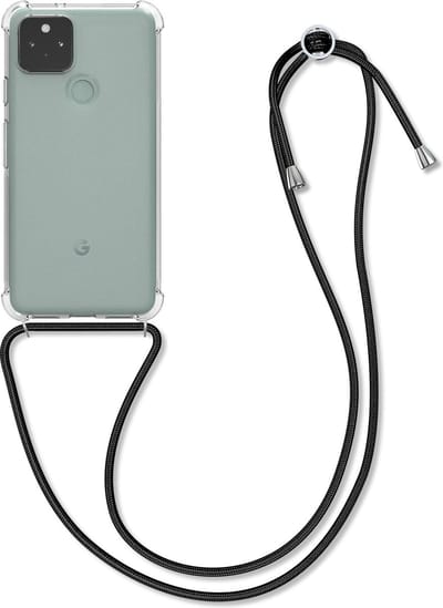kwmobile telefoonhoesje geschikt voor Google Pixel 5 - Hoesje met telefoonkoord - Back cover in transparant