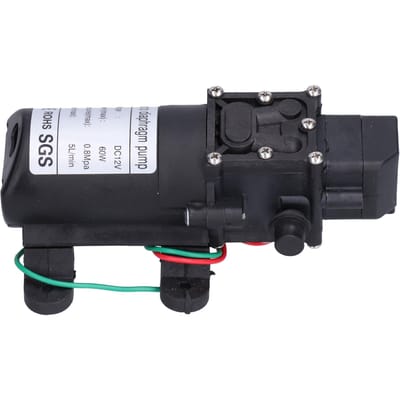 Pompe à Diaphragme à Pression d'Eau 12V 60W Auto-amorçante Pompe Booster pour Pulvérisateur pour Irrigation de Jardin Piscines