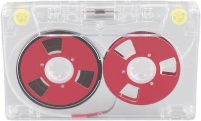 Lege Cassettebanden - Opnamebanden Muziek - Muziek Opnemen - 46 Minuten Speeltijd - 10x6.5x0.9cm - Transparant Rood