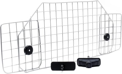 Hondenrek Auto - Scheidingshek - Veilig Transport - Traploos Verstelbaar - 90-128 cm Breed - Zwart