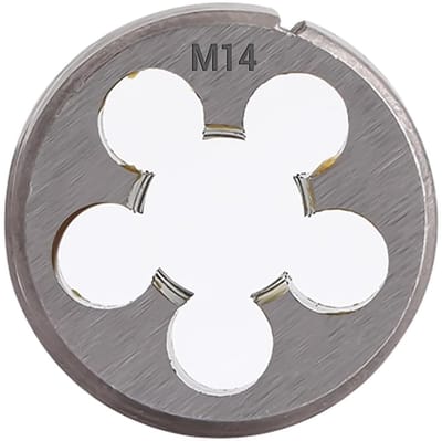Dailygoods- Draadsnijmatrijs M14x2.0mm - Linksdraaiend - Gelegeerd Staal - Snelstaal - Industrieel - Uitstekende Taaiheid - Schroefdraadmatrijs