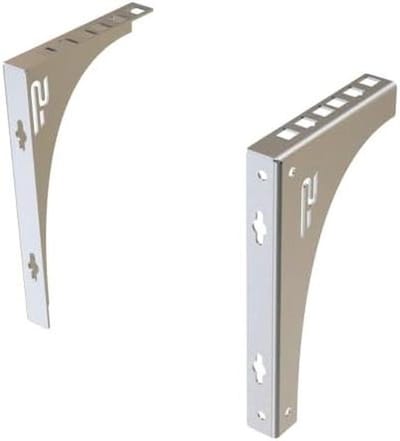 Netwerk Wandrek - Serverkast Plank - Apparatuur Ophangen - Universele Pasvorm - 2U - Zink