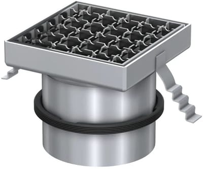 ACO Opzetstuk Passavant 150x150/ L15 V2A/ antislip/Roest los ingelegd, 5141.92.22