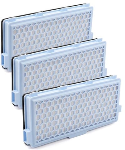 3 stucks Filter voor Miele [Compact C1 & C2 - Complete C2 & C3 - S8340] - Vervangfilters voor Miele stofzuigers S4000 - S5000 -S6000