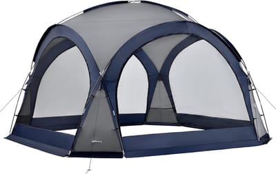 Paviljoen met LED-verlichting 345x345x247 cm - Perfect voor tuinfeesten
