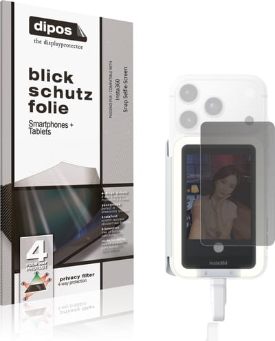 dipos – Matte Privacy Screenprotector geschikt voor Insta360 Snap Selfie-Screen | Anti-Spy Beschermfolie