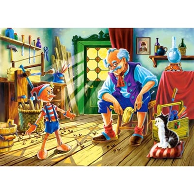 Broderie Diamant Garçon et Grand-père Peinture Mosaïque Diamant Rond Point de Croix Peinture Diamant Cristal 20X30CM blue