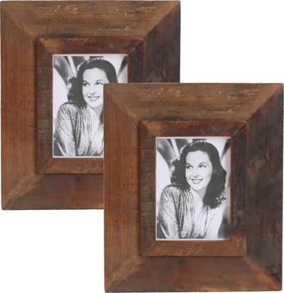 Raw Materials Factory fotolijst - Set van 2 - 30x35cm - Gerecycled hout