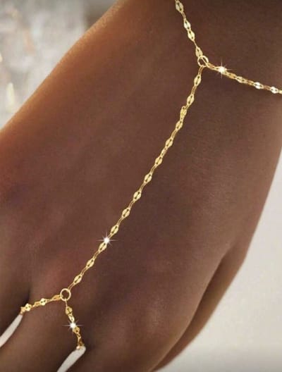 Handsieraad - handketting - roestvrij staal - statement armband - all Around Bracelet - mystic armband - gecombineerde armband - bracelets - iconic - armband - armband dames - initial Handketting