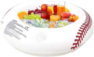 Opblaasbare Koeler - Drijvende IJsemmer - Buitenfeesten Serveren - Levendig Sportconcept - 64 x 64 cm - Honkbal