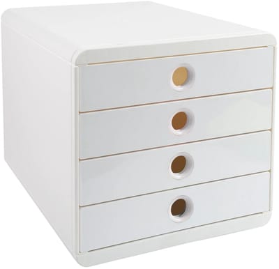 Exacompta Ladenbox Pop Box 4 lades AutentiK - Wit - 314313D