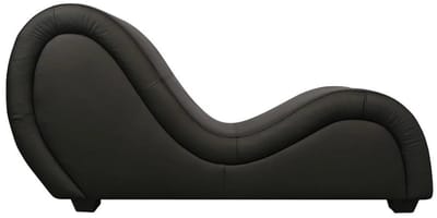 Tantra Lounge Bank - Sex Stoel - Tantra Sofa - Tantra Stoel - Zwart Kunstleer - Tantra - Luxe Meubel voor Sensuele Beleving