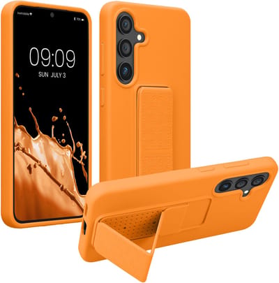 kwmobile back cover voor smartphone - geschikt voor Samsung Galaxy S25 - 1x beschermhoesje van kunststof - In fruitig oranje